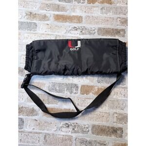 Golf Hand Warmer Muff Black Fleece Lined